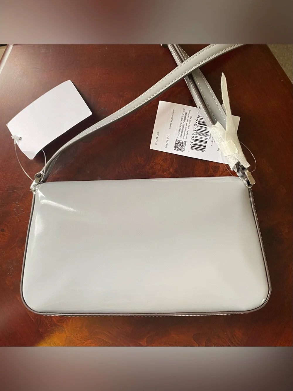 kate spade Reegan Patent Mini FlapCrossbody Bag - color Pavement
